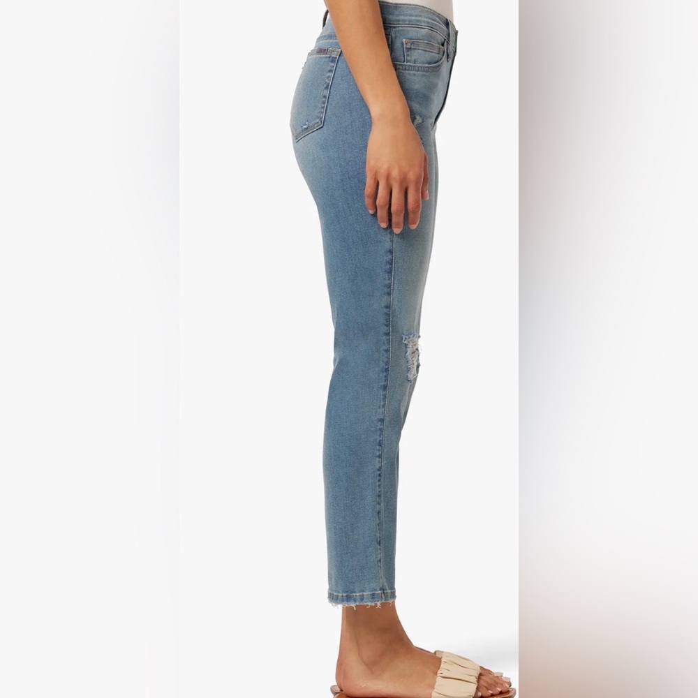 JOES JEANS High Rise Crop Destructed Hem Fabiola Womens Jeans 23